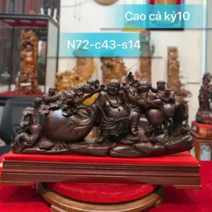 di-lac-keo-bao-tien-go-trac-o-G5292-1 Tượng Di Lặc Kéo Bao Tiền Gỗ Trắc Đỏ Đen Hàng Liền Kỹ Đẹp G5292