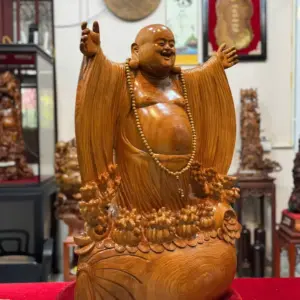 di-lac-nghenh-hy-tu-phuong-go-ngoc-am-G5294-2 Tượng Di Lặc Nghênh Hỷ Tứ Phương Gỗ Ngọc Am Thơm Hàng Đục Tay Liền Khối G5294