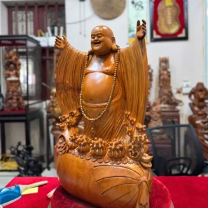 di-lac-nghenh-hy-tu-phuong-go-ngoc-am-G5869-4 Tượng Di Lặc Nghênh Hỷ Tứ Phương Gỗ Ngọc Am Hàng Đục Tay G5869