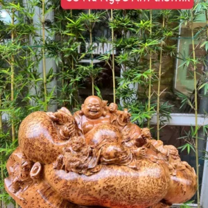 di-lac-ngoi-G6224-1 Tượng Di Lặc Ngồi Bai Tiền Ngũ Phúc Liền Khối G6224