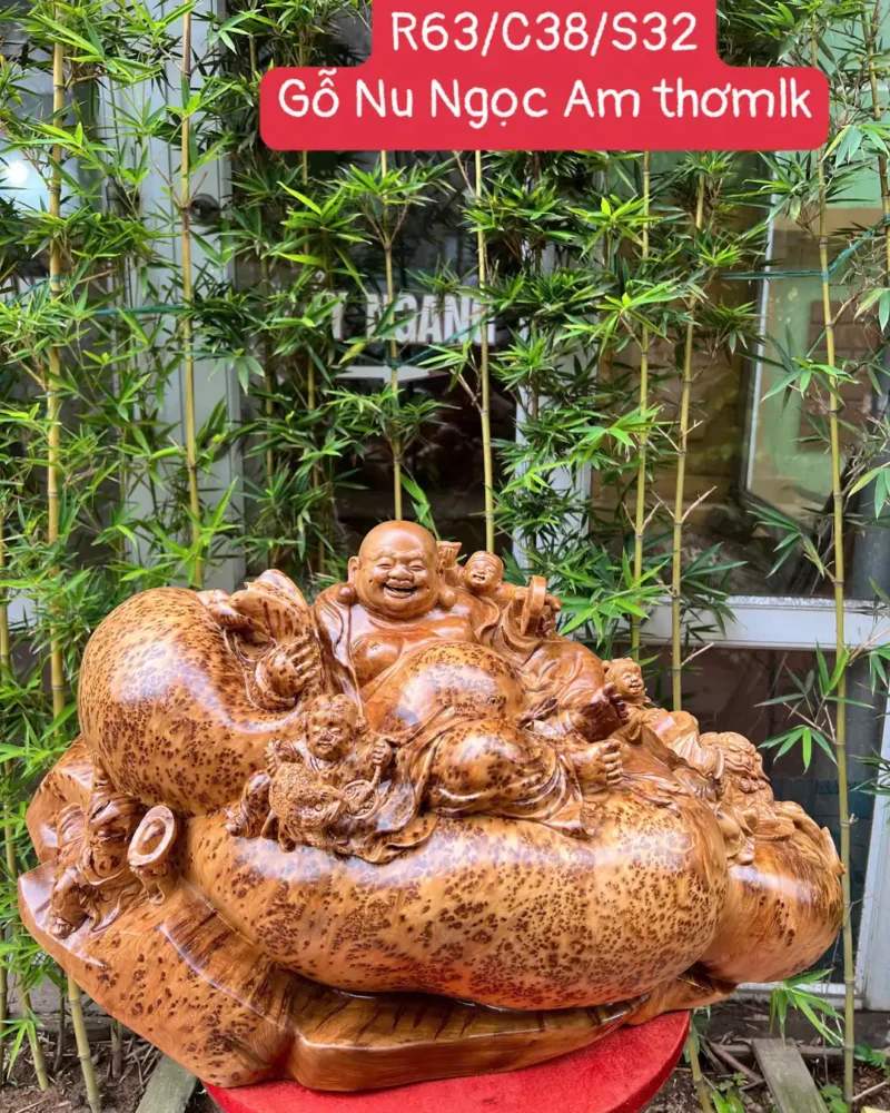 di-lac-ngoi-G6224-1 Tượng Di Lặc Ngồi Bai Tiền Ngũ Phúc Liền Khối G6224