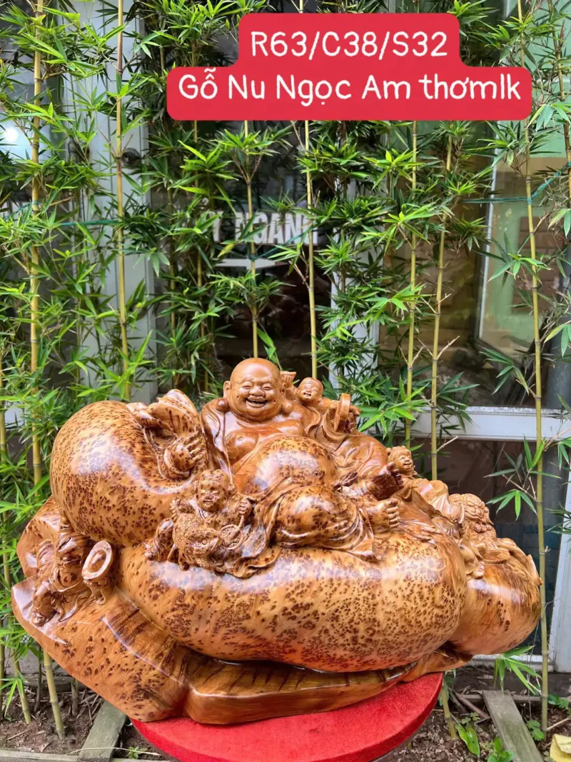 di-lac-ngoi-G6224-1 Tượng Di Lặc Ngồi Bai Tiền Ngũ Phúc Liền Khối G6224