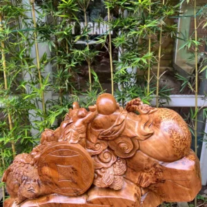 di-lac-ngoi-G6224-2 Tượng Di Lặc Ngồi Bai Tiền Ngũ Phúc Liền Khối G6224
