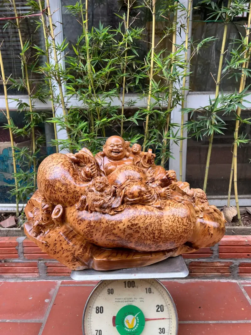 di-lac-ngoi-G6224-3 Tượng Di Lặc Ngồi Bai Tiền Ngũ Phúc Liền Khối G6224