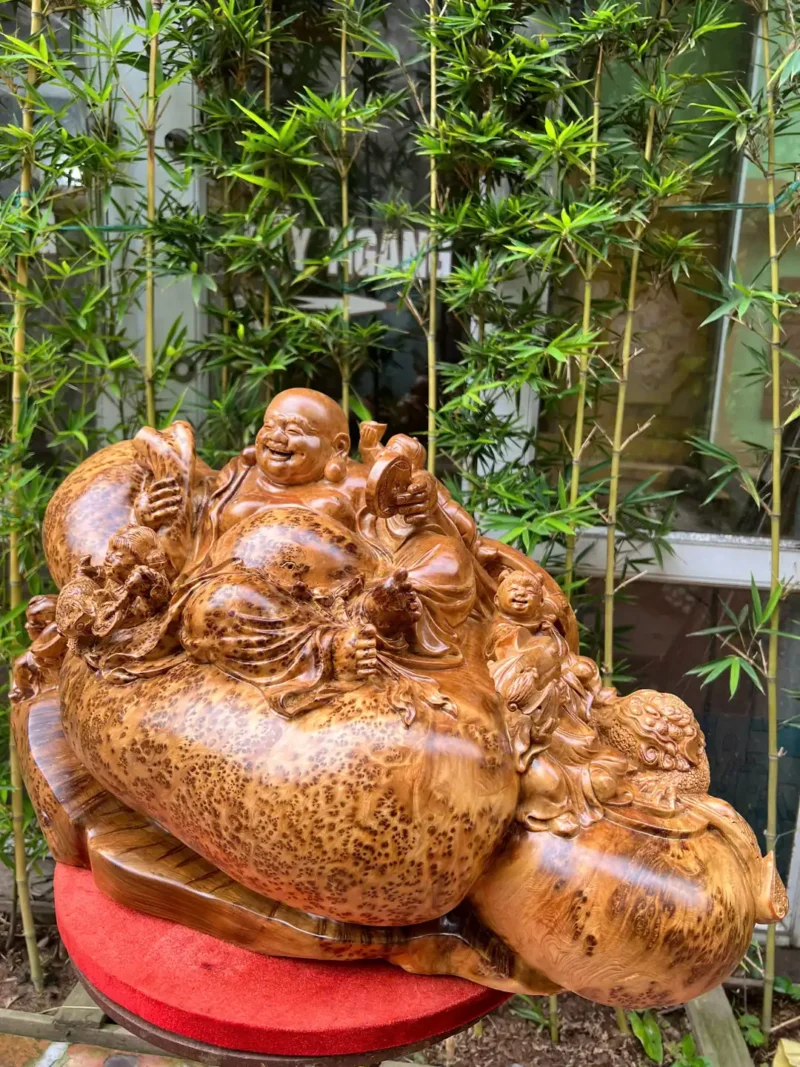 di-lac-ngoi-G6224-4 Tượng Di Lặc Ngồi Bai Tiền Ngũ Phúc Liền Khối G6224