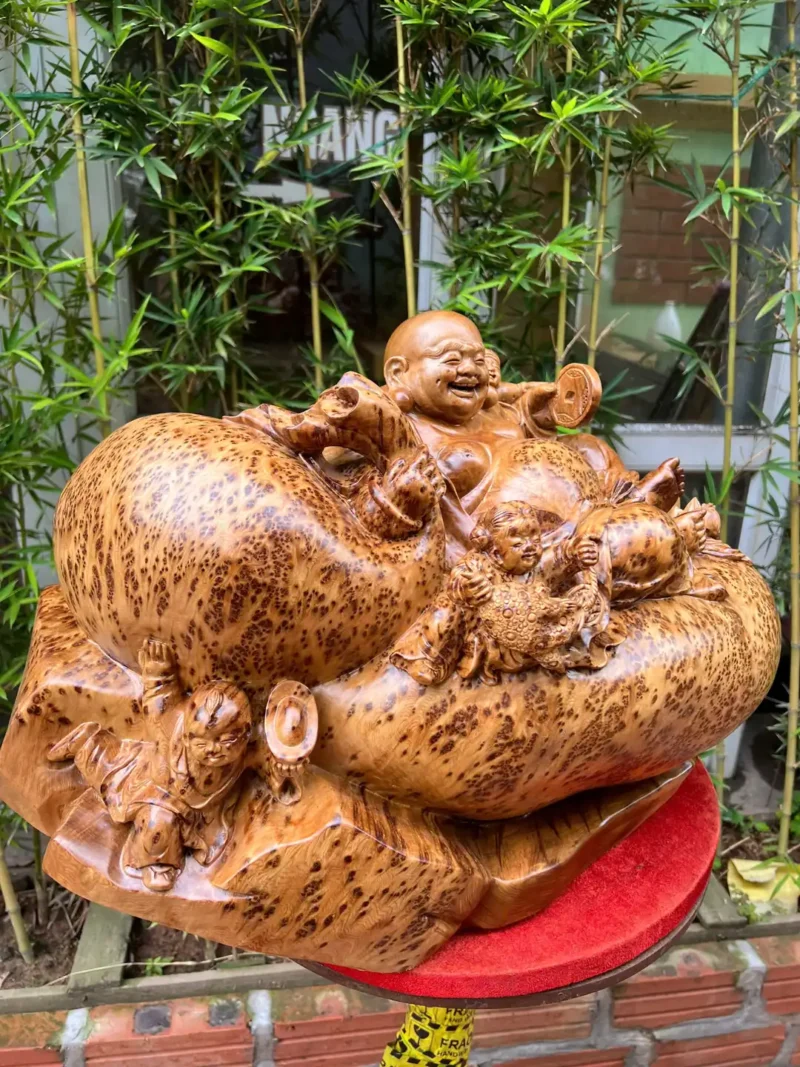 di-lac-ngoi-G6224-5 Tượng Di Lặc Ngồi Bai Tiền Ngũ Phúc Liền Khối G6224