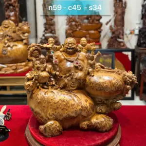 di-lac-ngu-G5300-1 Tượng Di Lặc Ngũ Phúc Nu Ngọc Am To Đẹp Liền Khối G5300