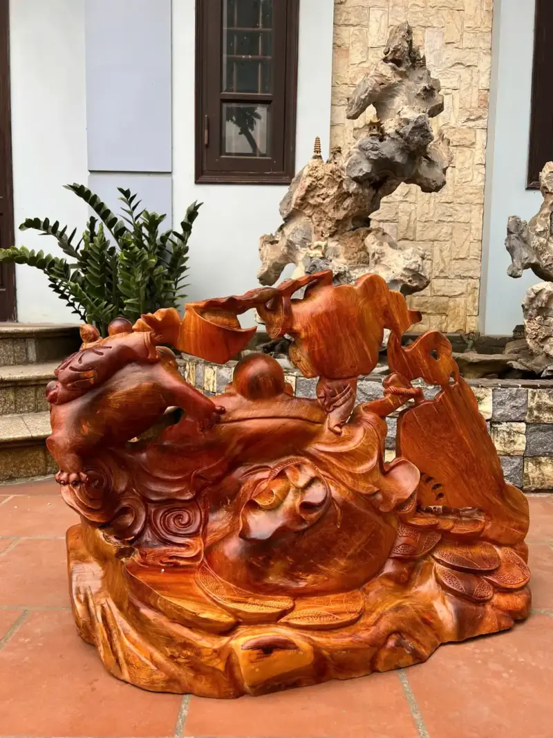 di-lac-ngu-G5482-1 Tượng Di Lặc Ngũ Phúc Hương Ta To Đẹp Liền Khối G5482