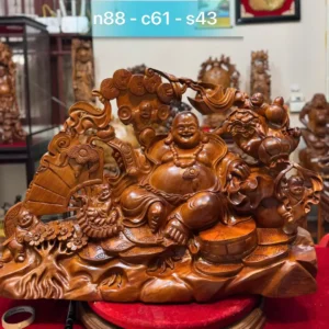 di-lac-ngu-phuc-hang-to-ep-go-huong-ta-G5870-1 Tượng Di Lặc Ngũ Phúc Hàng To Đẹp Gỗ Hương Ta Liền Khối G5870