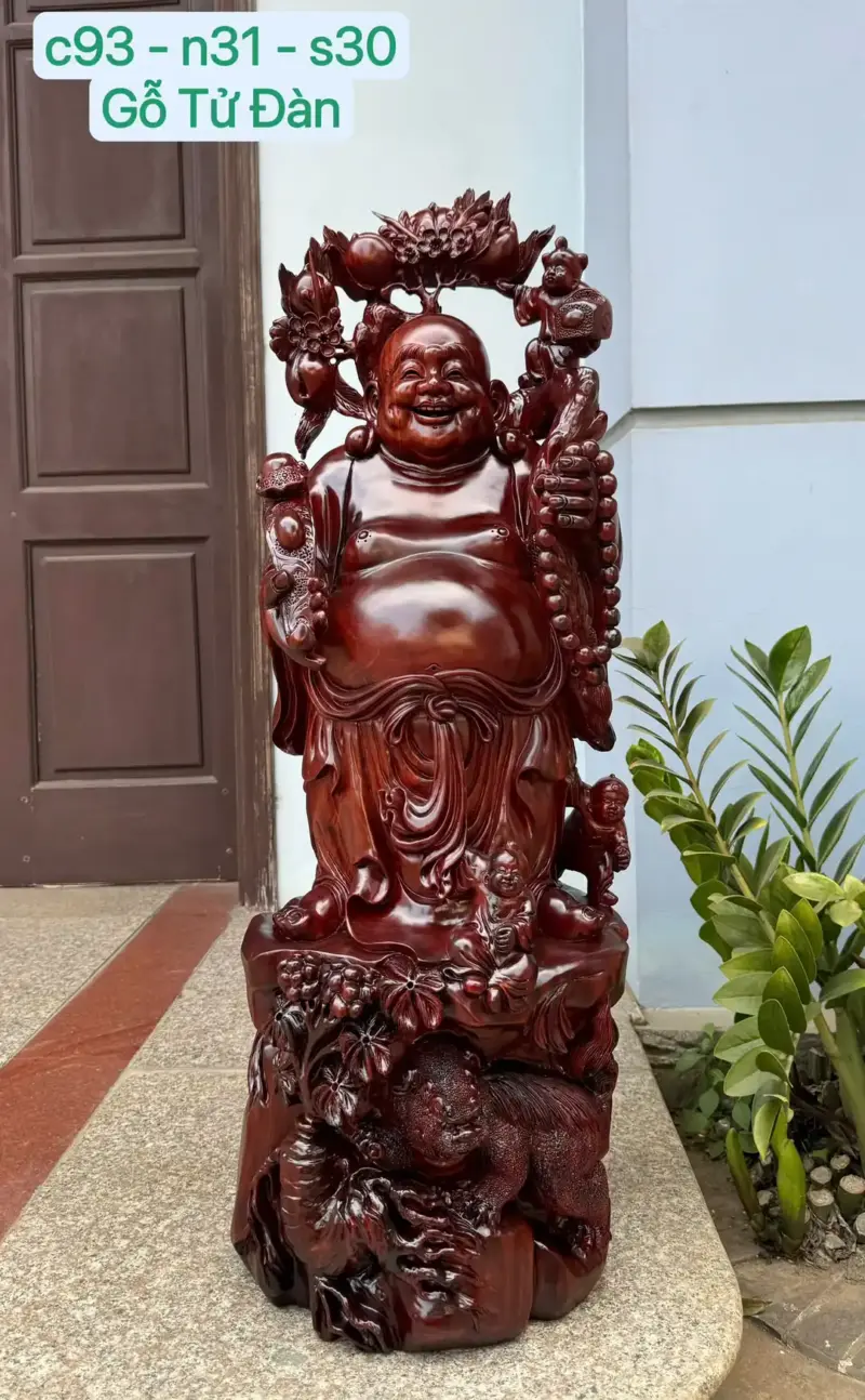 di-lac-tam-phuc-thuan-nghe-han_7b6cbd93 Tượng Di Lặc Tam Phúc Thuần Nghê Hàng Kỹ Đẹp Trạm Tay Sắc Nét Gỗ Tử Đàn Liền Khối G5312