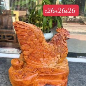 ga-mai-huong-G6378-1 Tượng Gà Mái Hương Ta Liền Khối Vân Siêu Đẹp G6378