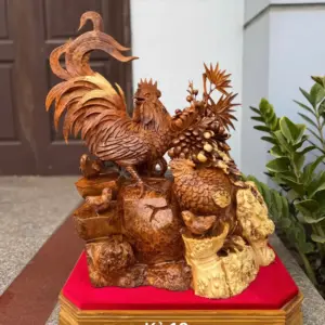 gia-inh-ga-G5469-1 Tượng Gia Đình Gà Nu Ngọc Am Liền Khối G5469