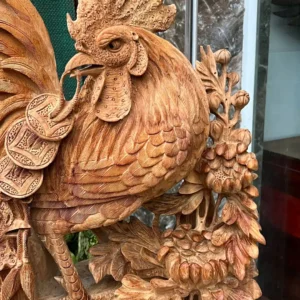 gia-inh-ga-G6267-3 Tượng Gia Đình Gà Giõ Ngọc Am Thơm Nức Hàng Kỹ Nét Liền Khối G6267