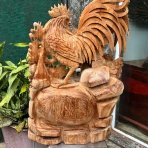 gia-inh-ga-G6267-5 Tượng Gia Đình Gà Giõ Ngọc Am Thơm Nức Hàng Kỹ Nét Liền Khối G6267
