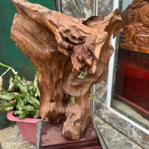 go-lua-ngoc-G5679-2 Tượng Gỗ Lũa Ngọc Am Hà Giang Hàng Kỹ Nét Liền Khối G5679
