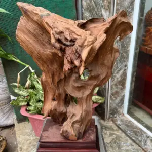 go-lua-ngoc-G5679-4 Tượng Gỗ Lũa Ngọc Am Hà Giang Hàng Kỹ Nét Liền Khối G5679