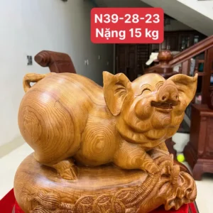 heo-nam-bao-G6269-1 Tượng Heo Nằm Bao Tiền Ngọc Am Chất Nặng Thơm Liền Khối G6269