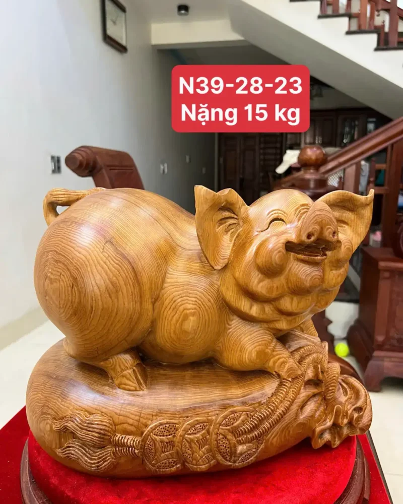 heo-nam-bao-G6269-1 Tượng Heo Nằm Bao Tiền Ngọc Am Chất Nặng Thơm Liền Khối G6269