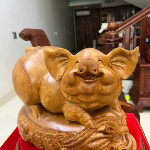 heo-nam-bao-G6269-3 Tượng Heo Nằm Bao Tiền Ngọc Am Chất Nặng Thơm Liền Khối G6269