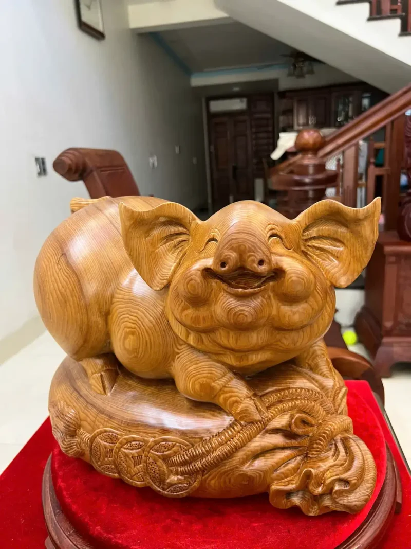 heo-nam-bao-G6269-3 Tượng Heo Nằm Bao Tiền Ngọc Am Chất Nặng Thơm Liền Khối G6269