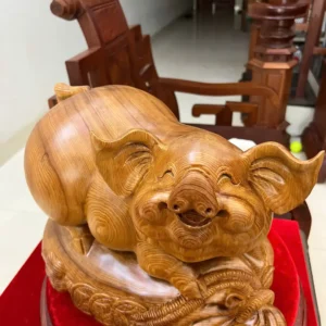 heo-nam-bao-G6269-4 Tượng Heo Nằm Bao Tiền Ngọc Am Chất Nặng Thơm Liền Khối G6269