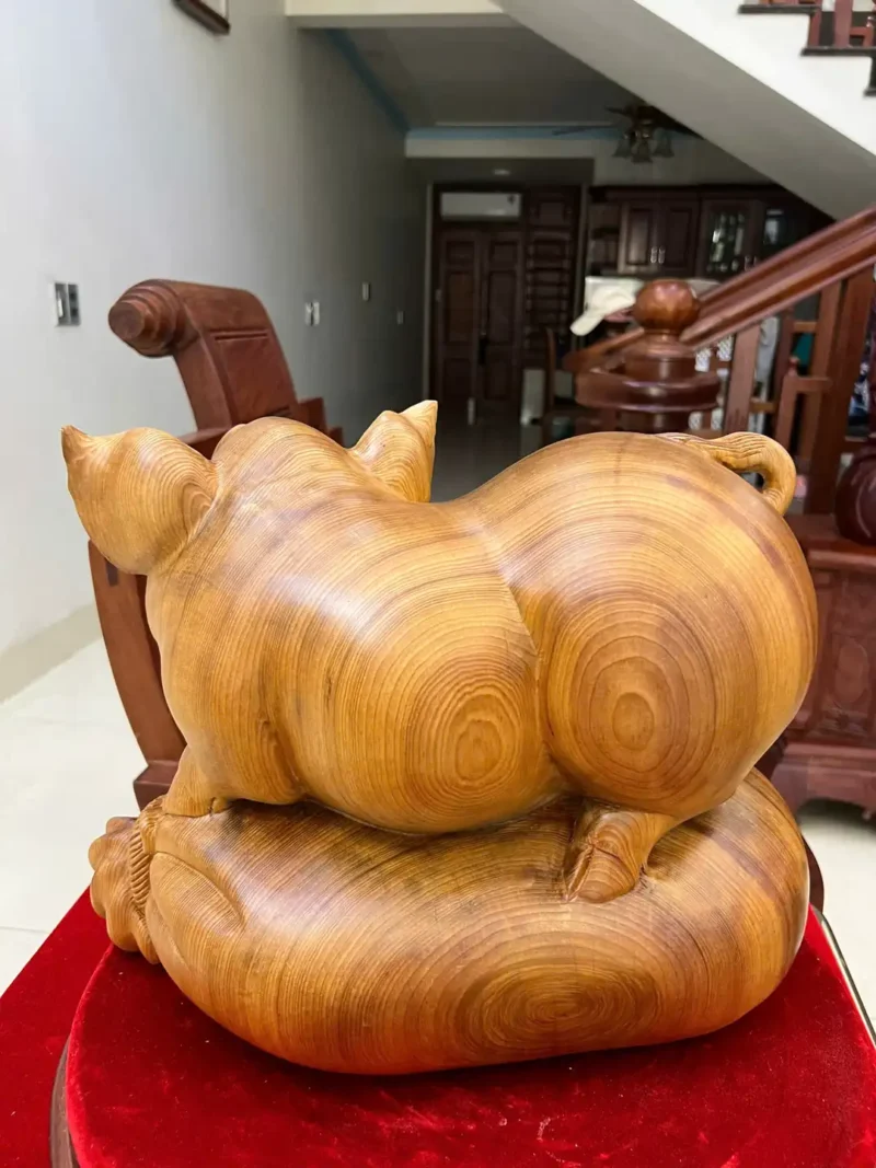 heo-nam-bao-G6269-5 Tượng Heo Nằm Bao Tiền Ngọc Am Chất Nặng Thơm Liền Khối G6269