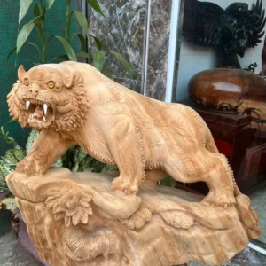ho-go-ngoc-G5852-2 Tượng Hổ Gỗ Ngọc Am Thơm Nức Hàng Kỹ Nét Liền Khối G5852