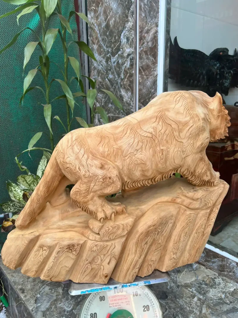 ho-go-ngoc-G5852-5 Tượng Hổ Gỗ Ngọc Am Thơm Nức Hàng Kỹ Nét Liền Khối G5852