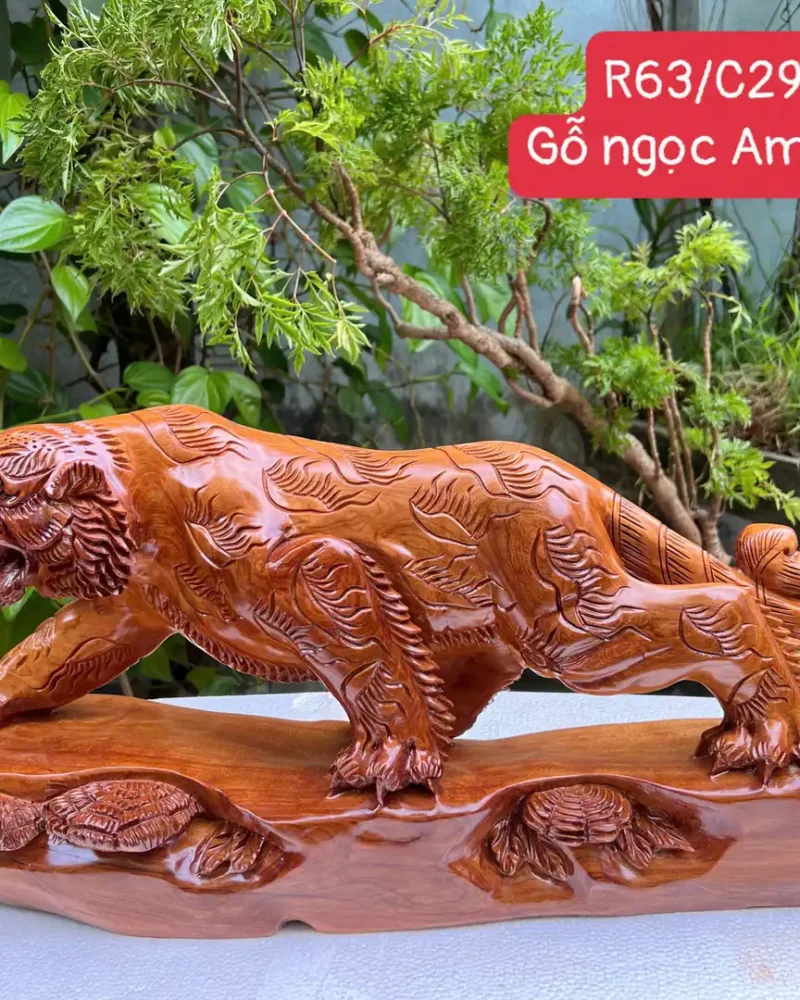 ho-go-ngoc-am-G5951-1 Tượng Hổ Gỗ Ngọc Am Thơm Liền Khối G5951