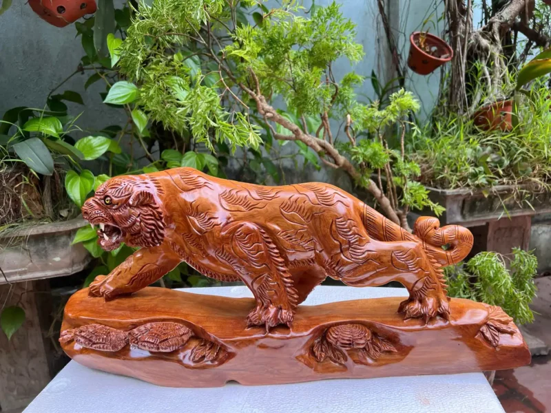 ho-go-ngoc-am-G5951-3 Tượng Hổ Gỗ Ngọc Am Thơm Liền Khối G5951