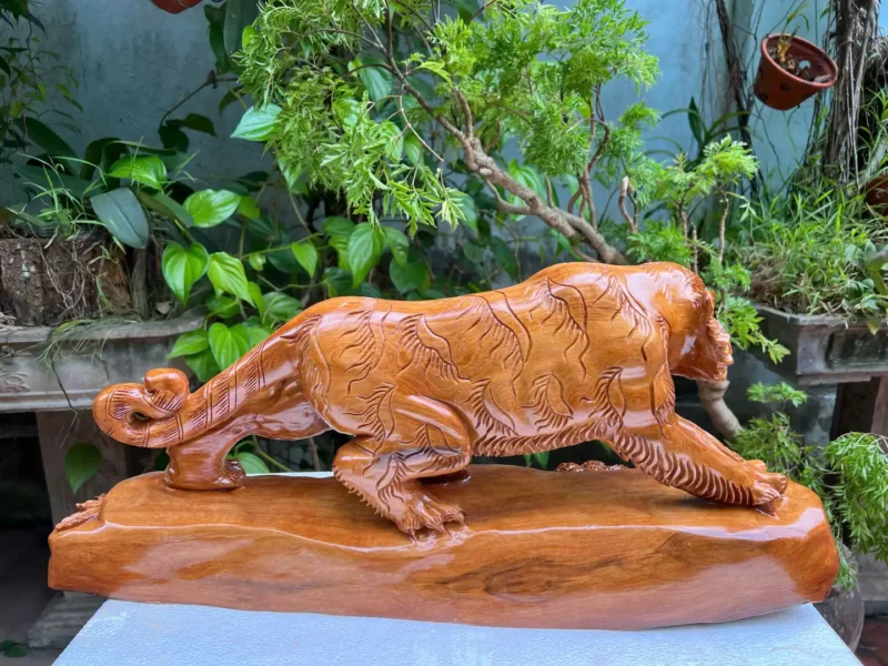 ho-go-ngoc-am-G5951-4 Tượng Hổ Gỗ Ngọc Am Thơm Liền Khối G5951