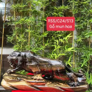 ho-mun-hoalk-G5333-1 Tượng Hổ Mun Hoa Liền Khối G5333