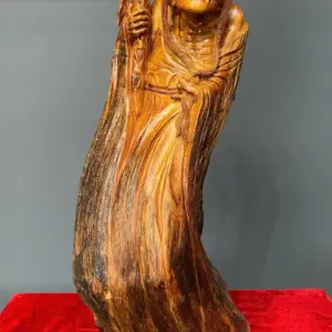la-han-truong-mi-go-huong-ta-G5423-1 Tượng La Hán Trường Mi Gỗ Hương Ta Liền Khối G5423