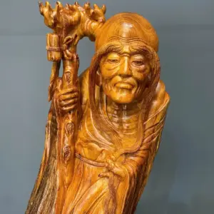 la-han-truong-mi-go-huong-ta-G5423-2 Tượng La Hán Trường Mi Gỗ Hương Ta Liền Khối G5423