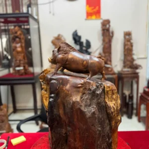 lon-rung-chun-G5953-2 Tượng Lợn Rừng Chun Lũa Hương Ta Liền Khối G5953