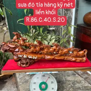ma-ao-thanh-G5690-1 Tượng Mã Đáo Thành Công Gỗ Sưa Đỏ Tía Hàng Kỹ Nét Liền Khối G5690