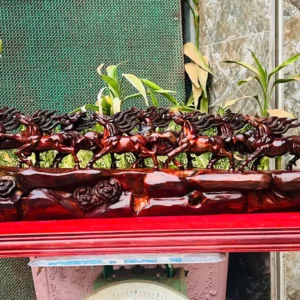 ma-ao-thanh-G6066-2 Tượng Mã Đáo Thành Công Gỗ Trắc Ta Đỏ Đen Hàng Kỹ Nét Liền Khối G6066