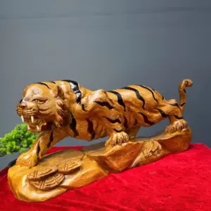 manh-ho-go-ngoc-am-G5425-2 Tượng Mãnh Hổ Gỗ Ngọc Am Liền Khối G5425