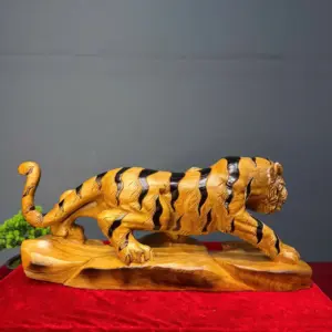 manh-ho-go-ngoc-am-G5425-4 Tượng Mãnh Hổ Gỗ Ngọc Am Liền Khối G5425