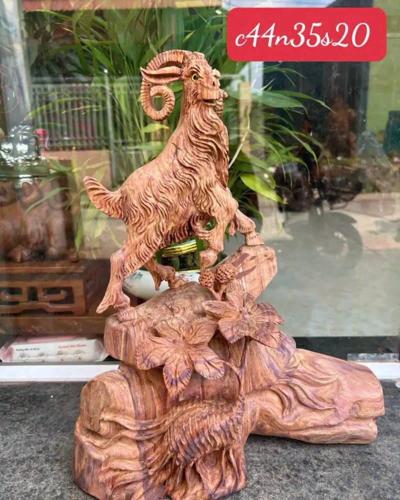nhat-duong-G5879-1 Tượng Nhất Dương Gỗ Sưa Hàng Đục Kỹ Sắc Nét G5879