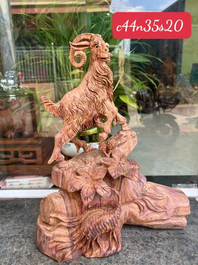 nhat-duong-G5879-1 Tượng Nhất Dương Gỗ Sưa Hàng Đục Kỹ Sắc Nét G5879