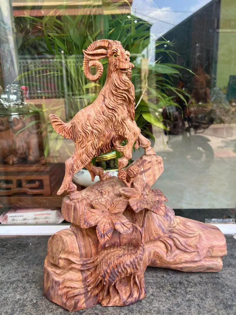 nhat-duong-G5879-2 Tượng Nhất Dương Gỗ Sưa Hàng Đục Kỹ Sắc Nét G5879