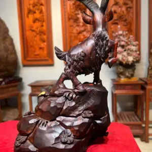 nhat-duong-go-G5593-1 Tượng Nhất Dương Gỗ Trắc Liền Khối G5593