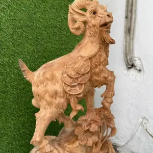 nhat-duong-go-ngoc-am-G5695-3 Tượng Nhất Dương Gỗ Ngọc Am Liền Khối G5695