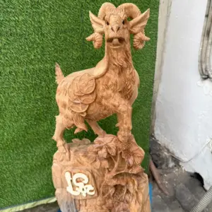 nhat-duong-go-ngoc-am-G5695-4 Tượng Nhất Dương Gỗ Ngọc Am Liền Khối G5695