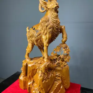 nhat-duong-tai-loc-go-ngoc-am-G5771-3 Tượng Nhất Dương Tài Lộc Gỗ Ngọc Am Liền Khối G5771