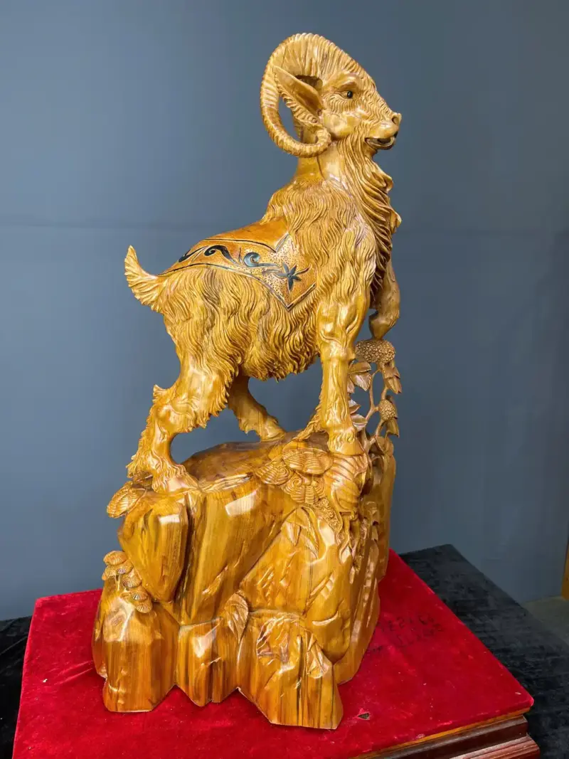 nhat-duong-tai-loc-go-ngoc-am-G5771-4 Tượng Nhất Dương Tài Lộc Gỗ Ngọc Am Liền Khối G5771