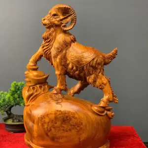 nhat-duong-tai-loc-go-nu-huong-G5528-1 Tượng Nhất Dương Tài Lộc Gỗ Nu Hương Liền Khối G5528