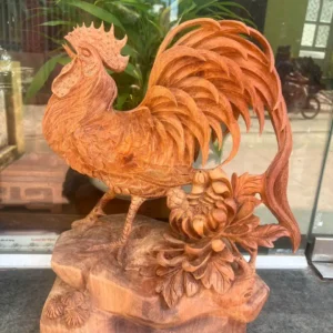 nhat-ke-huong-G6069-3 Tượng Nhất Kê Hương Ta Liền Khối Hàng Đục Kỹ Sắc Nét G6069