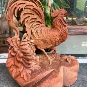 nhat-ke-huong-G6229-1 Tượng Nhất Kê Hương Ta Liền Khối 99 Hàng Đục Kỹ Sắc Nét Sẵn G6229